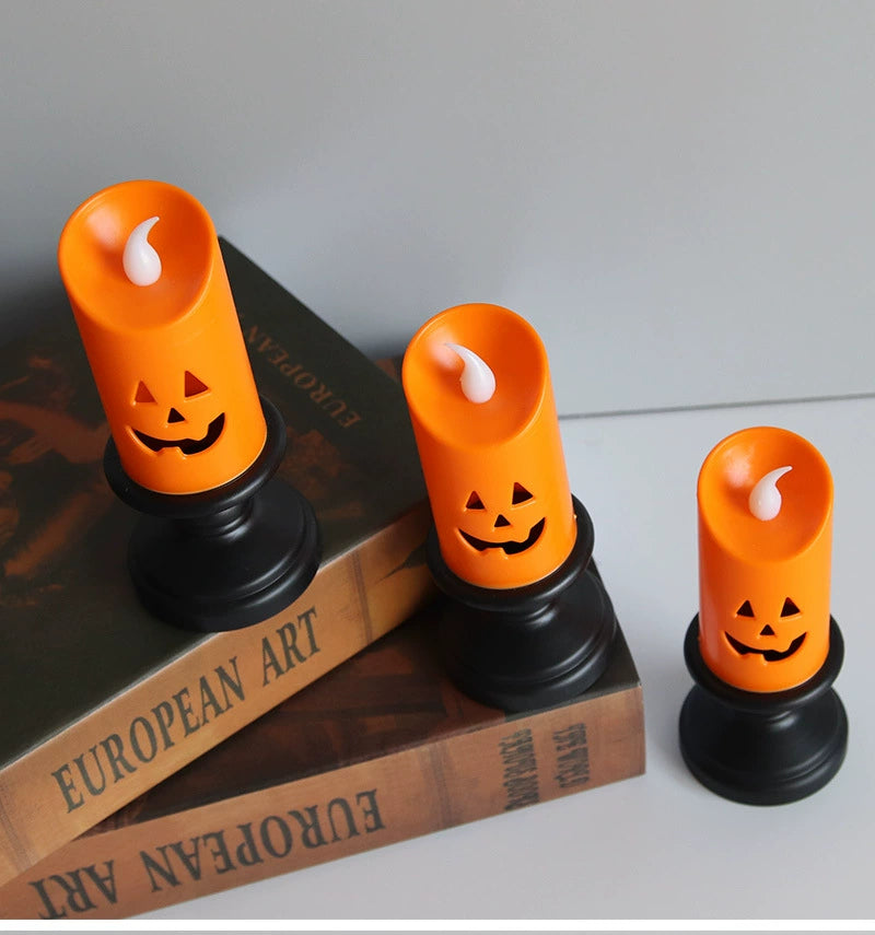"PUMPKIN" LED Candlesticks Decor