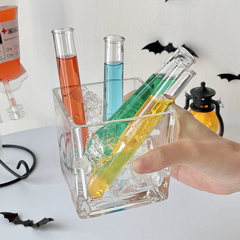 "TEST TUBE" Cocktail Glass Wine Cup Set