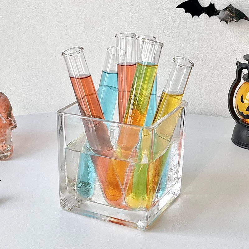 "TEST TUBE" Cocktail Glass Wine Cup Set