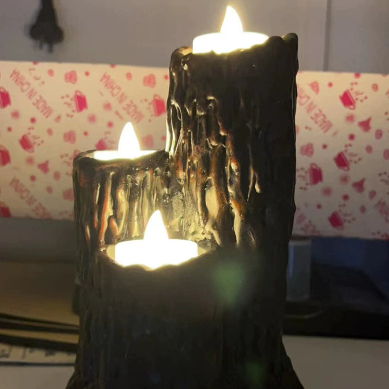 "MELTED" Candlesticks Decor