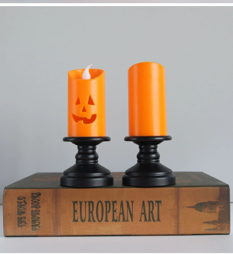"PUMPKIN" LED Candlesticks Decor