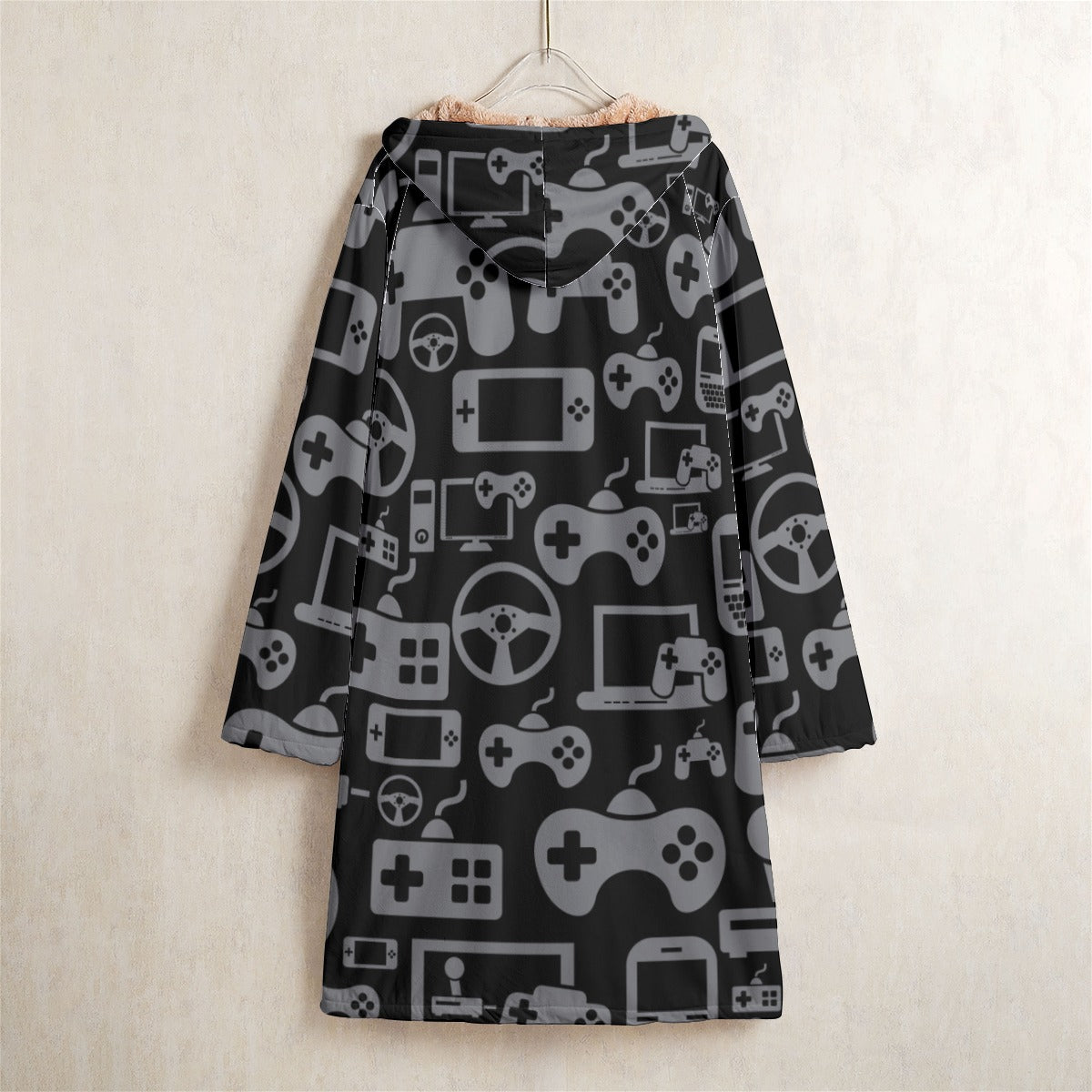 "GAME SESSION" Long Fleece Windbreaker