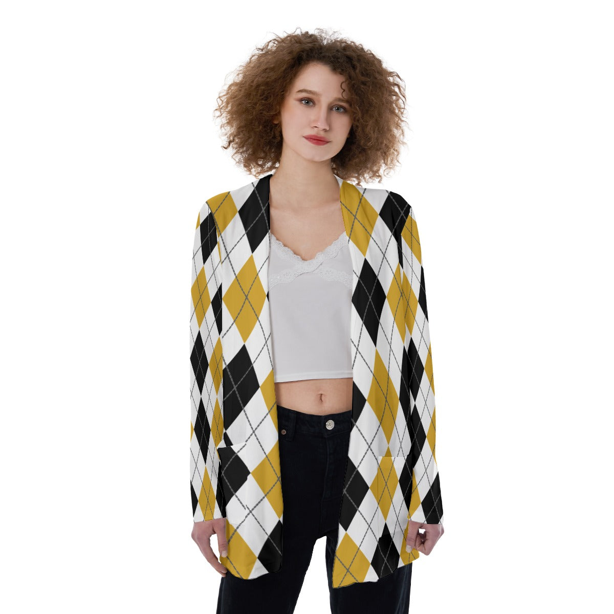 "TAINTED" Patch Pocket Cardigan