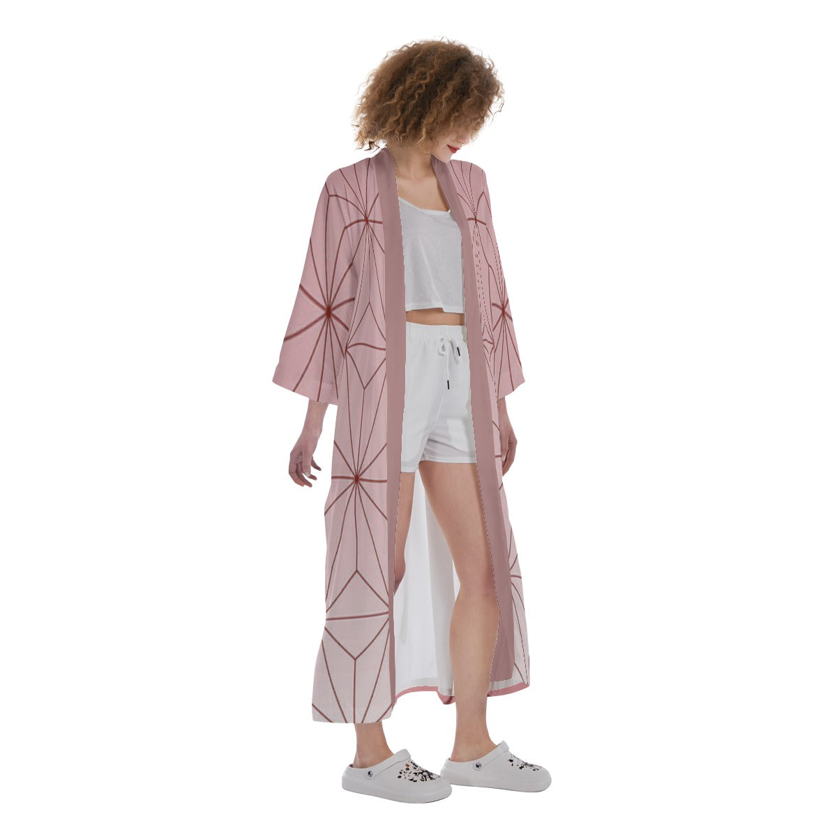 Robe longue kimono en satin « HORS DE LA BOÎTE »