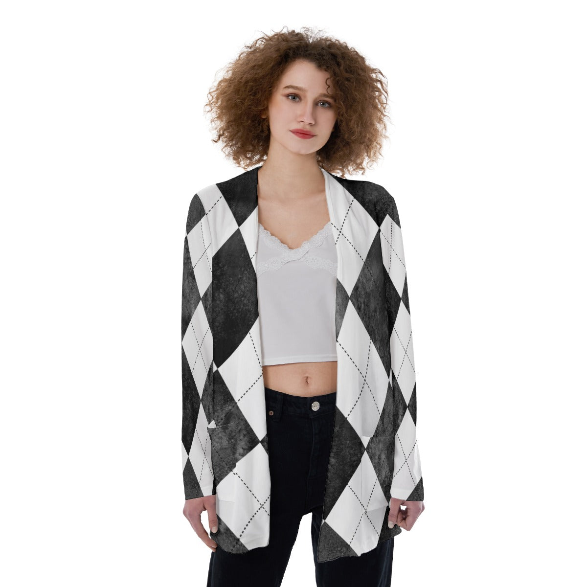 "TAINTED" Patch Pocket Cardigan