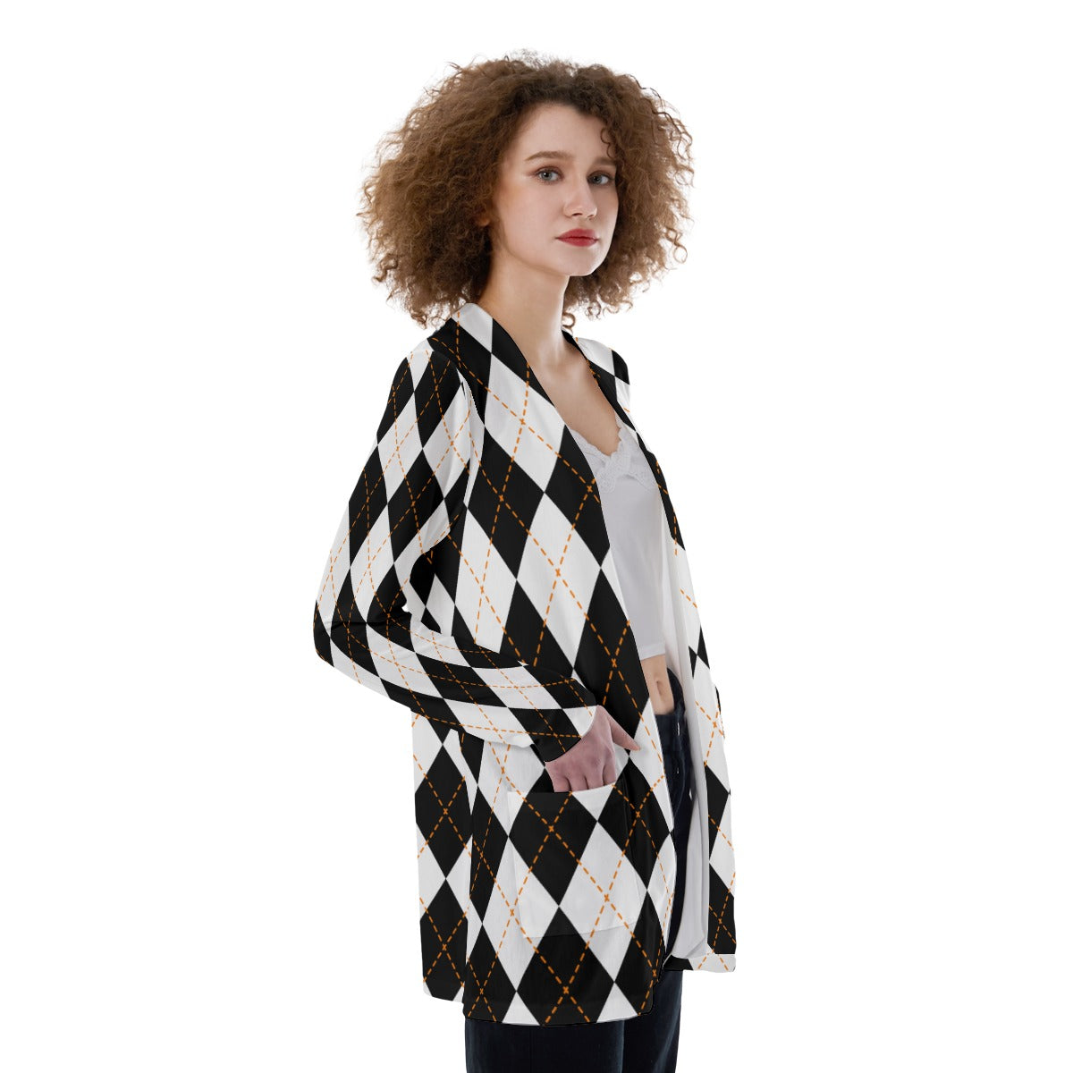 "TAINTED" Patch Pocket Cardigan