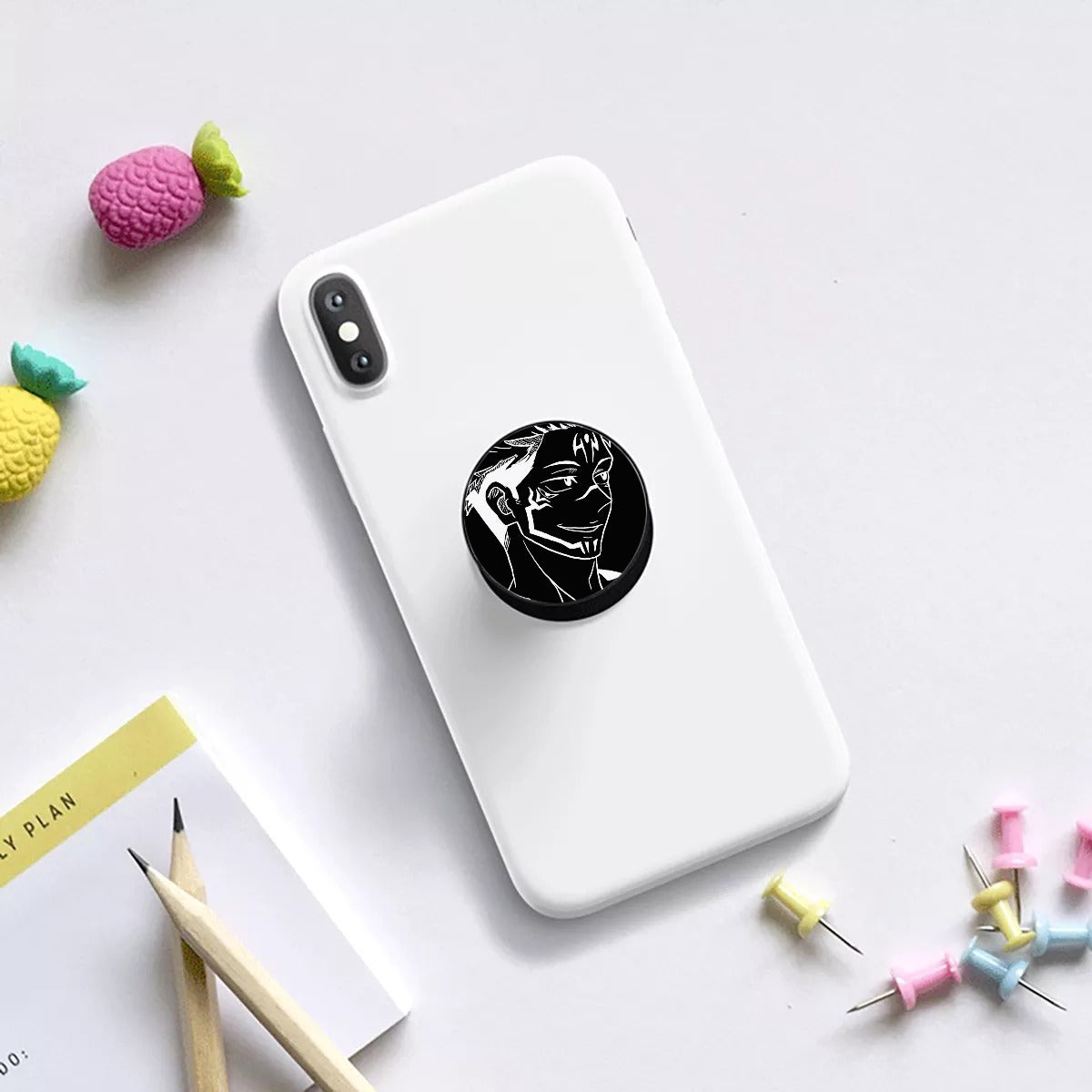 Support de téléphone "ROI MAUDIT NÉGATIF"