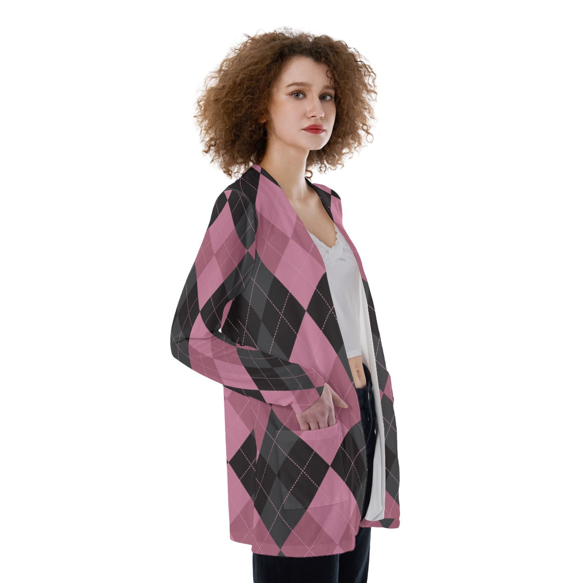 "TAINTED" Patch Pocket Cardigan