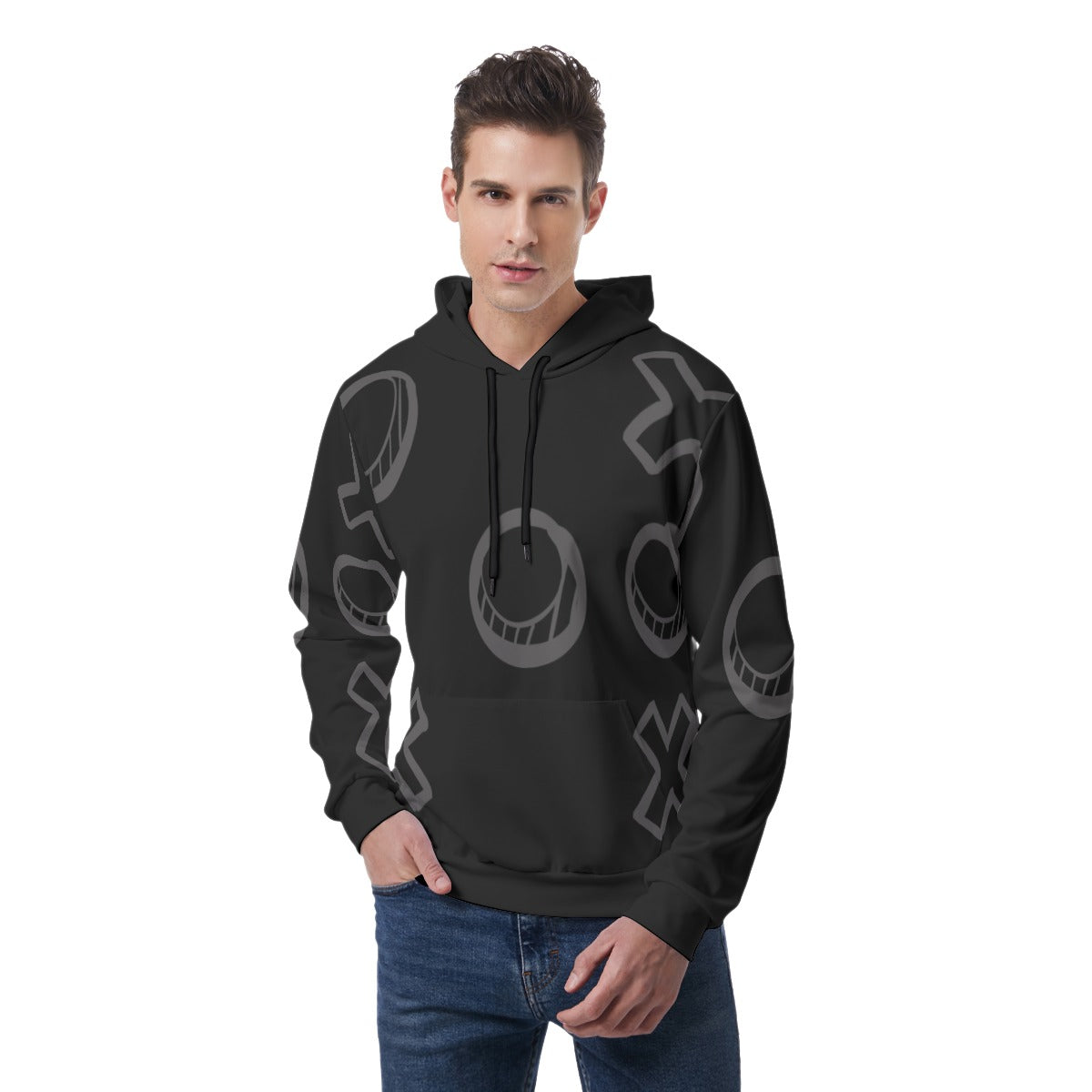 Sweat à capuche "XO"