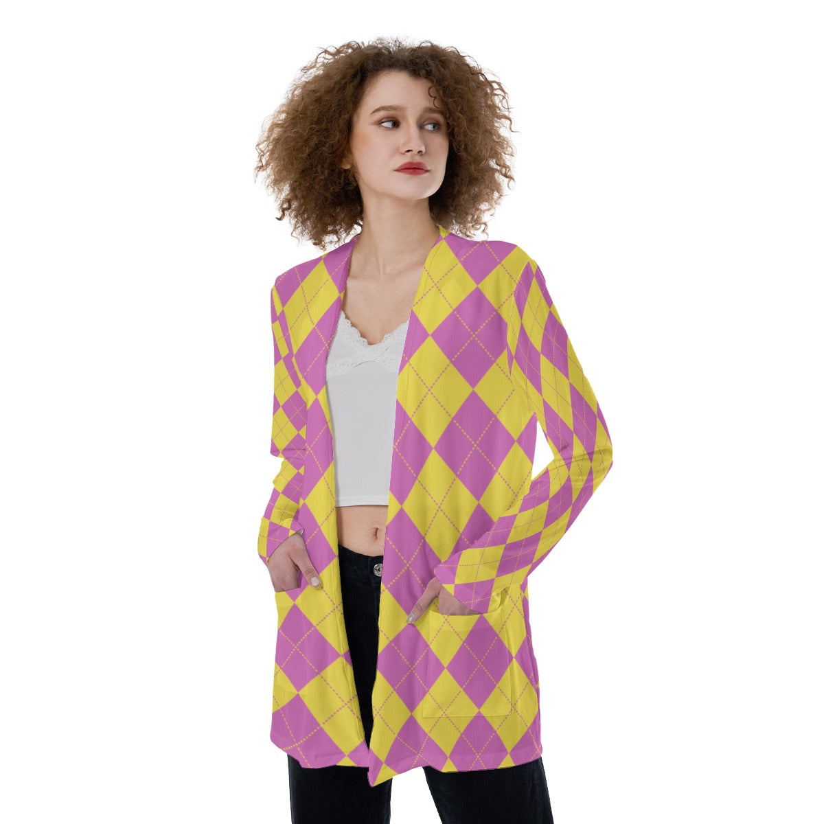 "TAINTED" Patch Pocket Cardigan