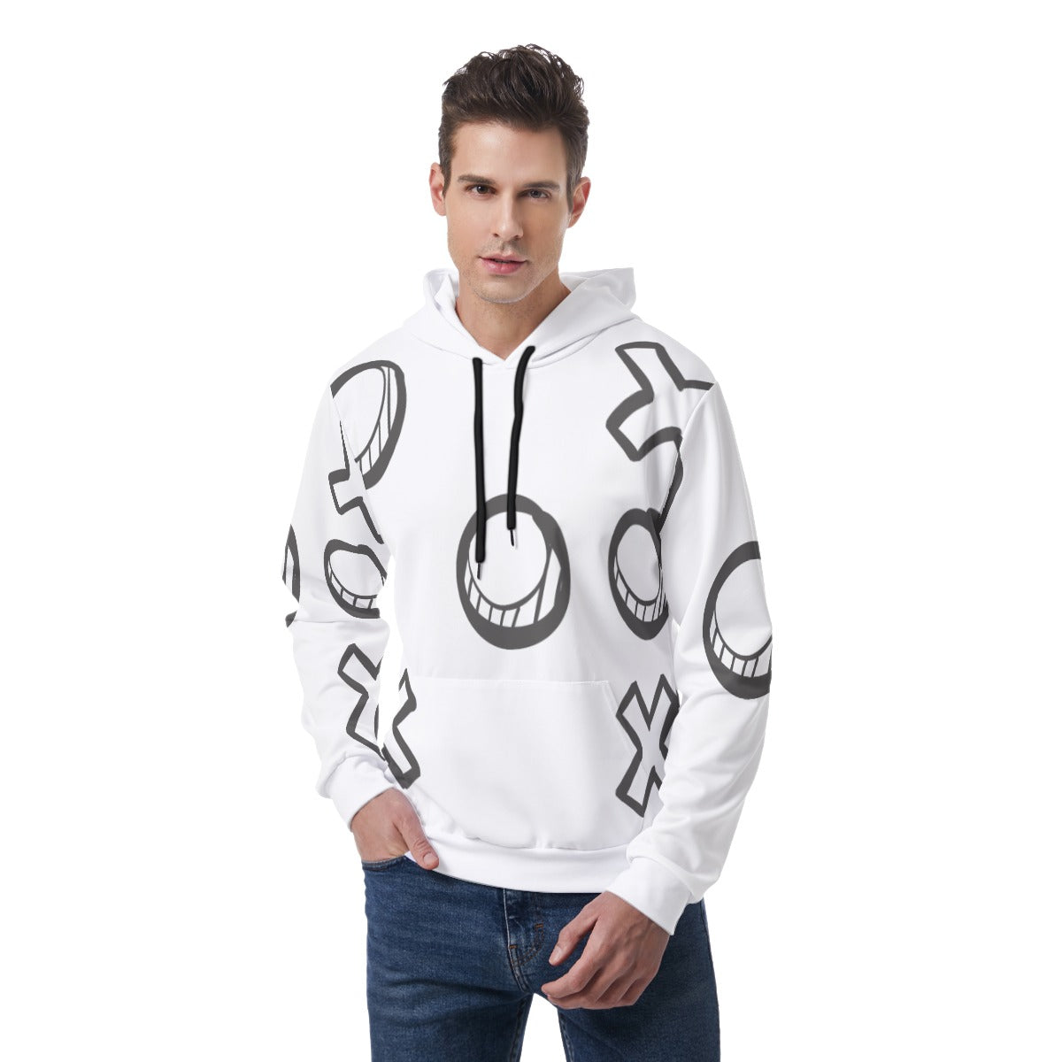 Sweat à capuche "XO"