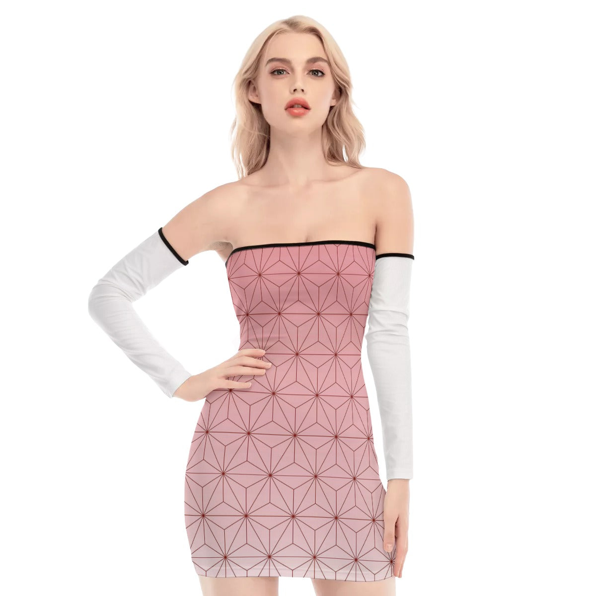 "OUT OF THE BOX" Off-shoulder Back Lace-up Dress