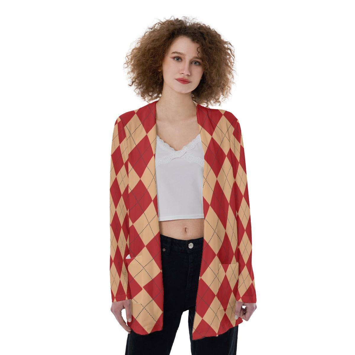 "TAINTED" Patch Pocket Cardigan