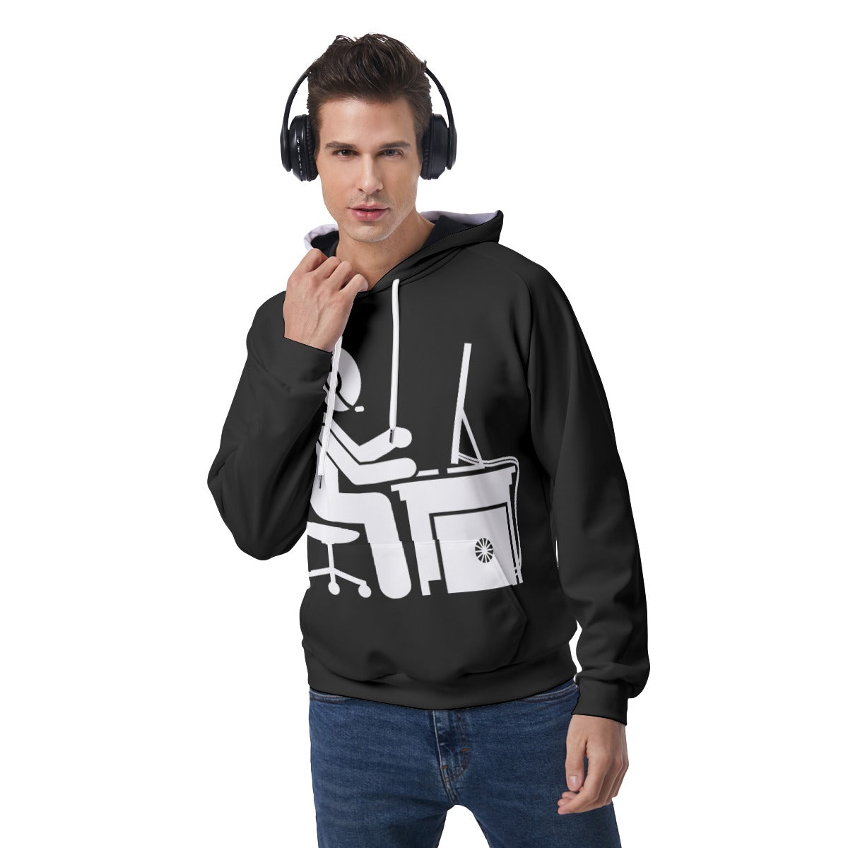 Sweat à capuche "HARD WORKER"