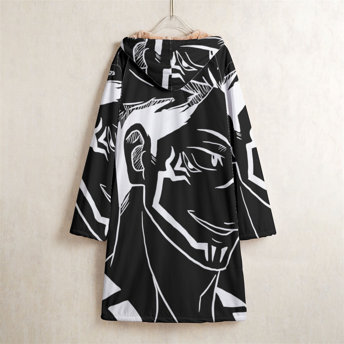 Coupe-vent long en polaire "Negative CURSED KING"