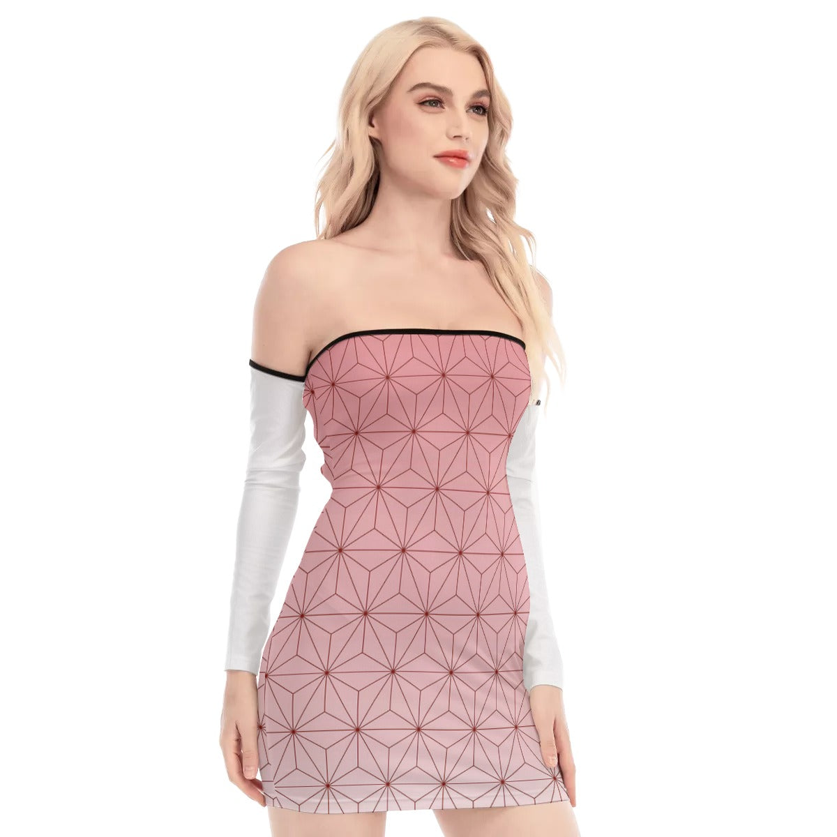 "OUT OF THE BOX" Off-shoulder Back Lace-up Dress