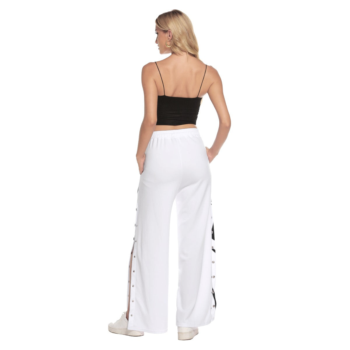 "CURSED KING" Side Slit Snap Button Pants