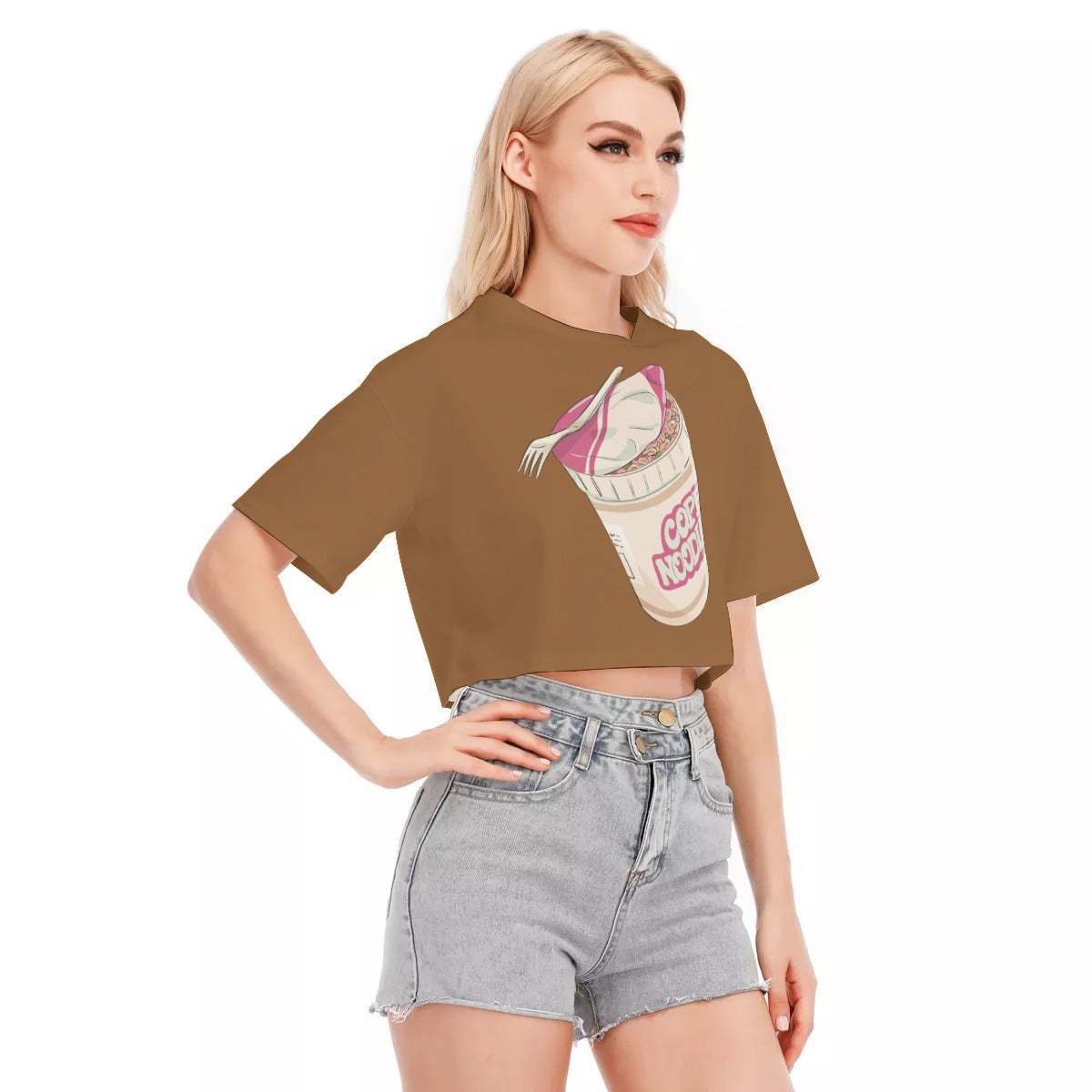 "COLLEGE BROKE" Crop Top