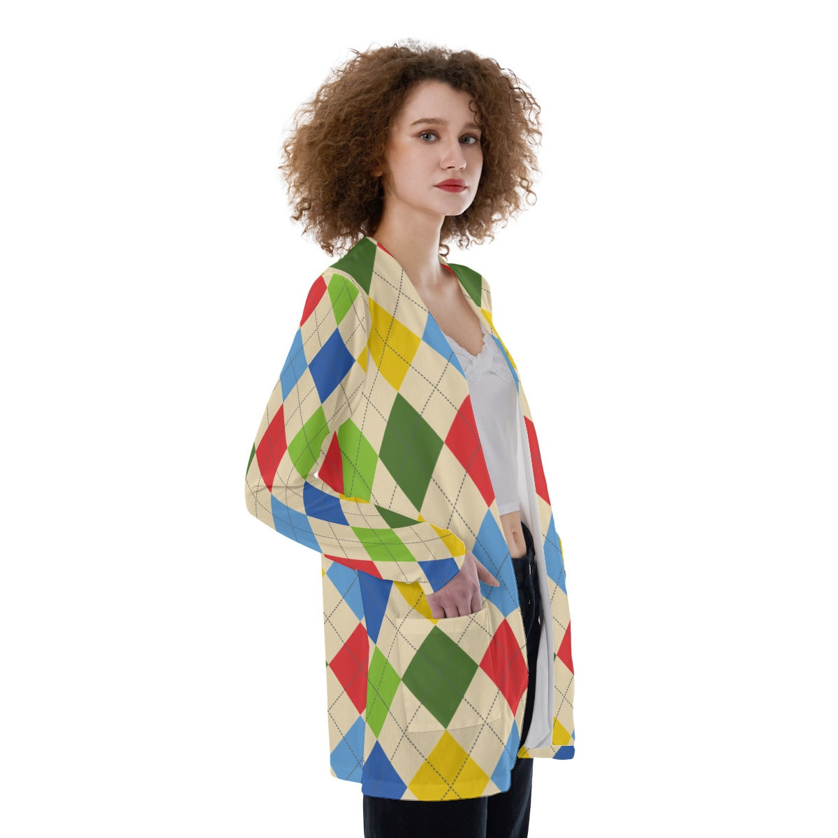 "TAINTED CLOWN" Patch Pocket Cardigan