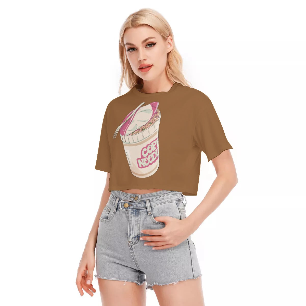 "COLLEGE BROKE" Crop Top