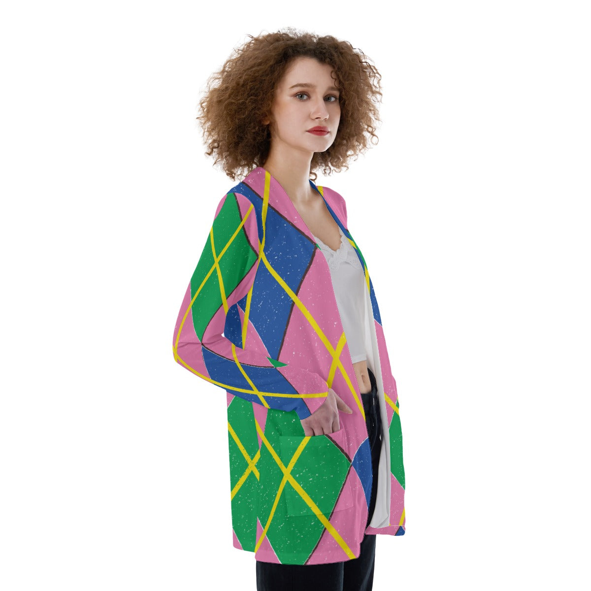 "TAINTED" Patch Pocket Cardigan