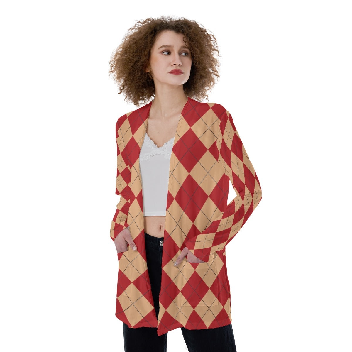 "TAINTED" Patch Pocket Cardigan