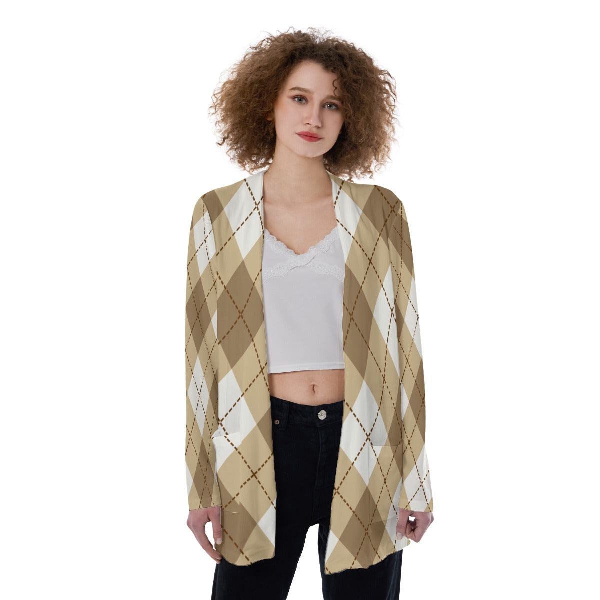 "TAINTED" Patch Pocket Cardigan