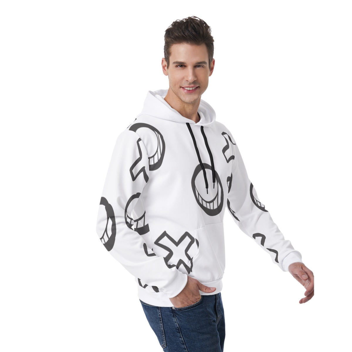 Sweat à capuche "XO"