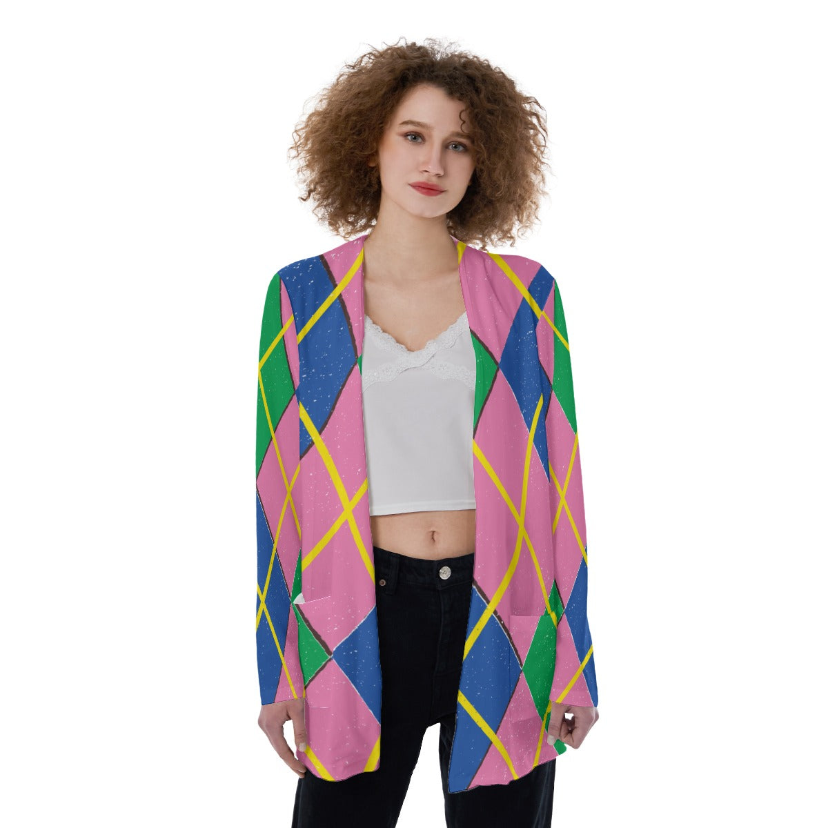 "TAINTED" Patch Pocket Cardigan