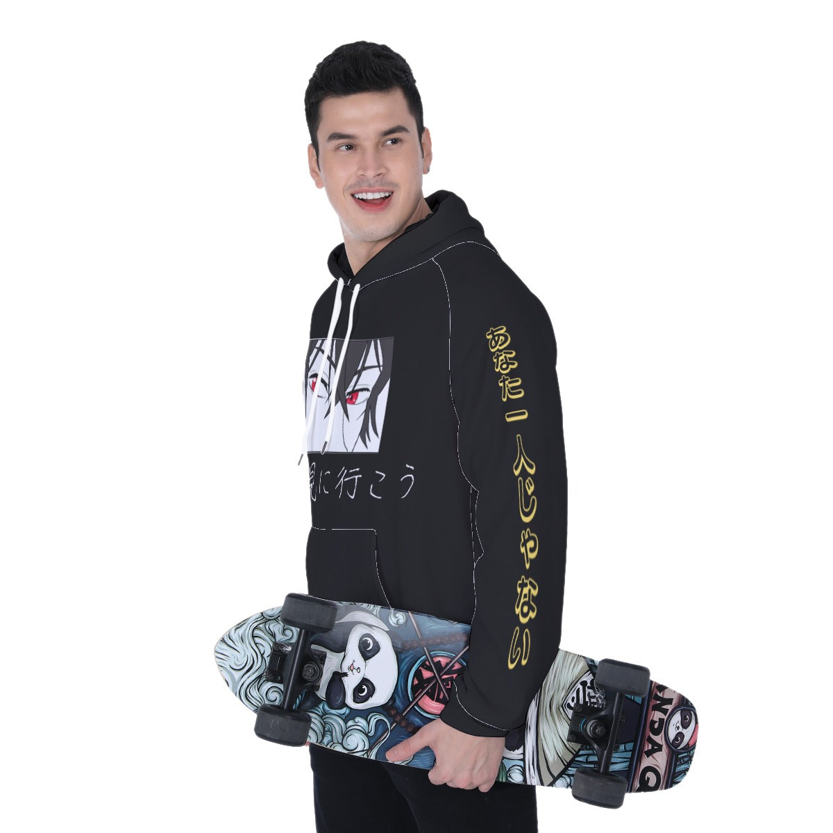 "YOU'RE NOT ALONE" Heavy Fleece Raglan Hoodie