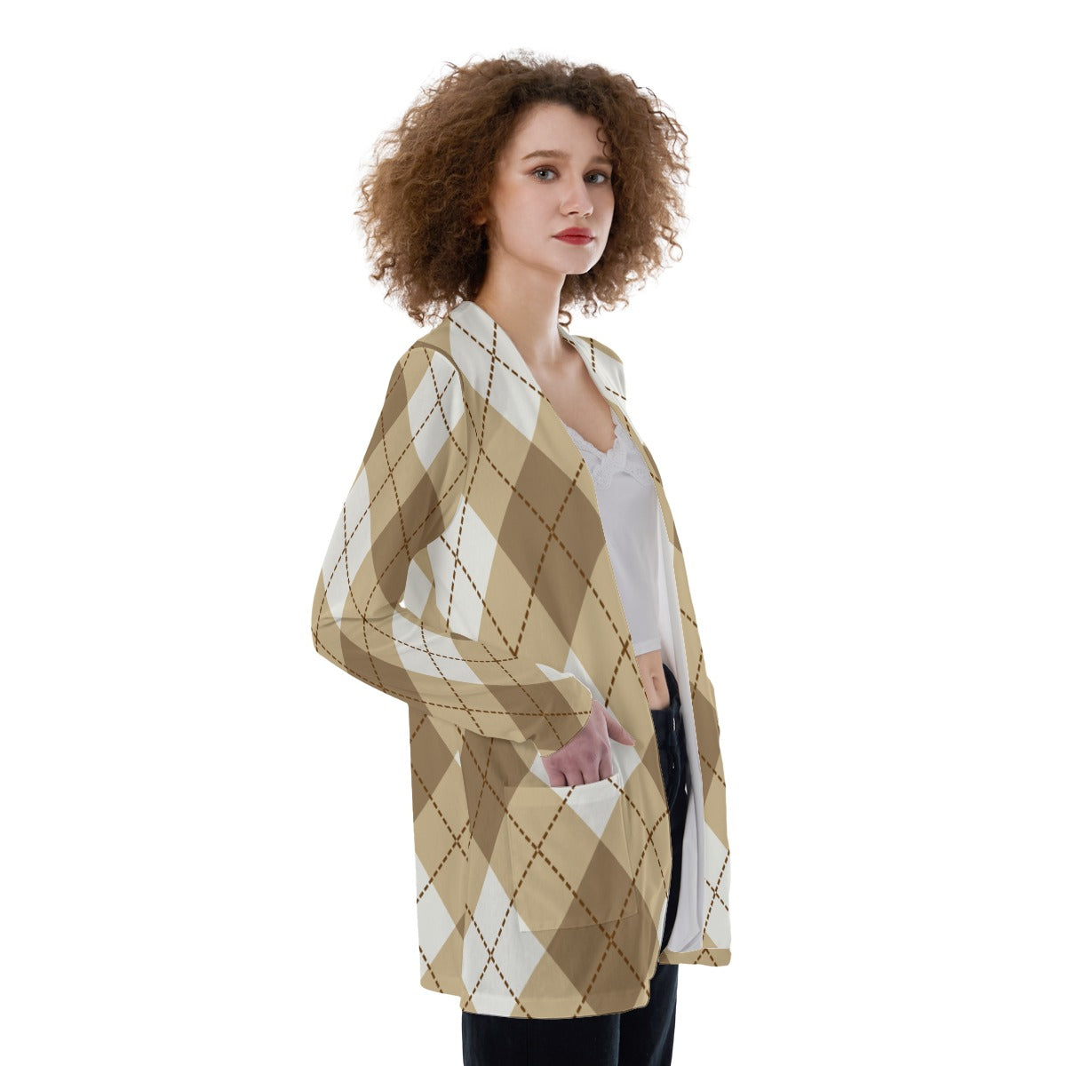 "TAINTED" Patch Pocket Cardigan