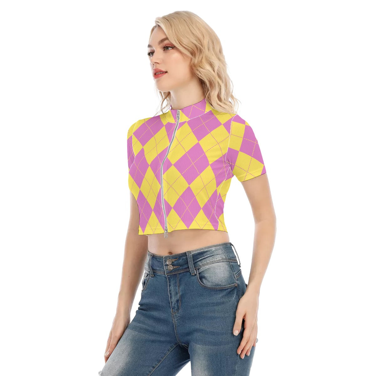 Haut court à fermeture éclair bidirectionnelle « TAINTED »