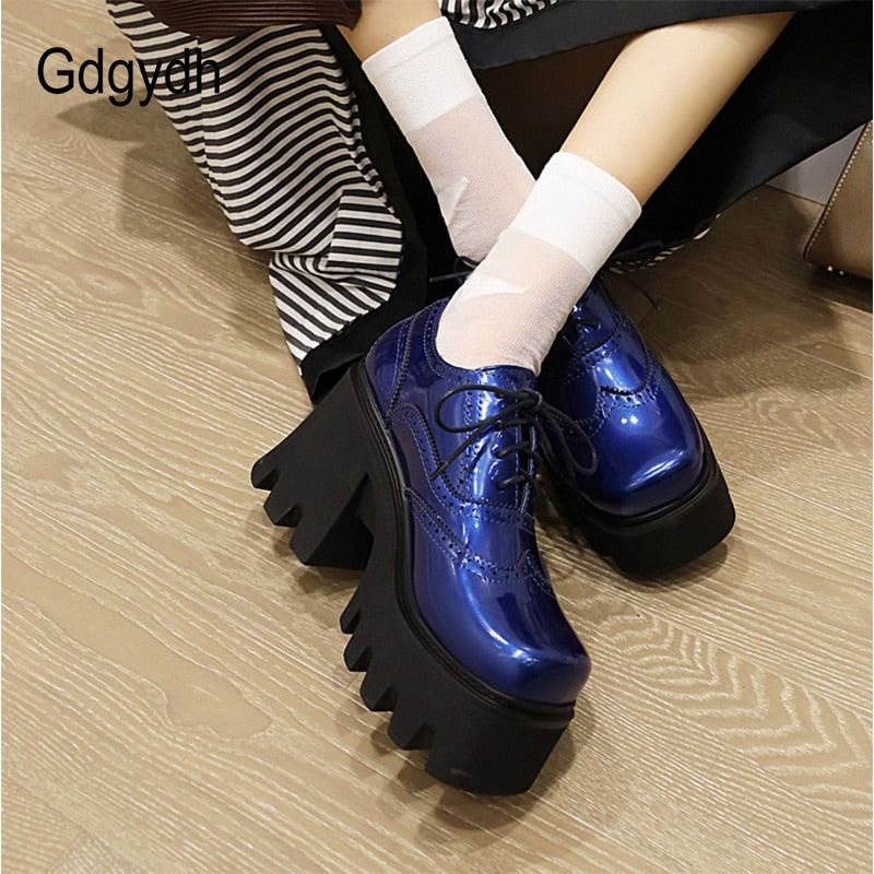 Gdgydh Oxford Walker Platform Shoes