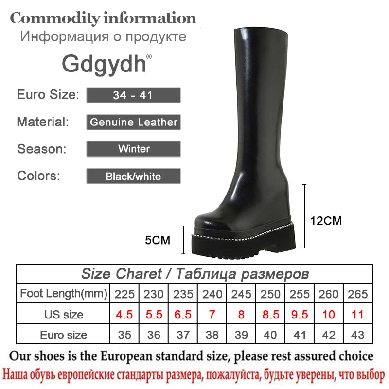 Bottes compensées à plateforme imperméable Gdgydh