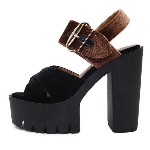 Gdgydh Suede Platform Heels