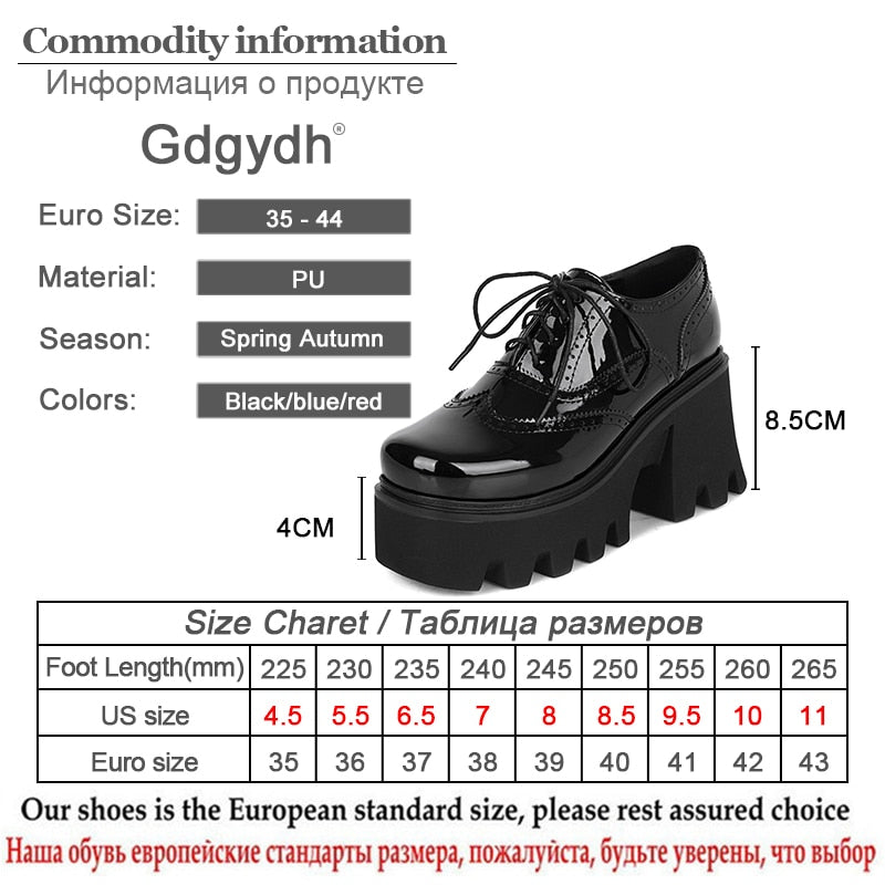 Gdgydh Oxford Walker Platform Shoes