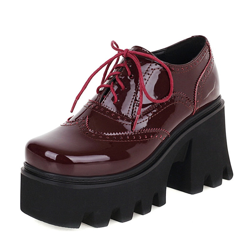 Gdgydh Oxford Walker Platform Shoes