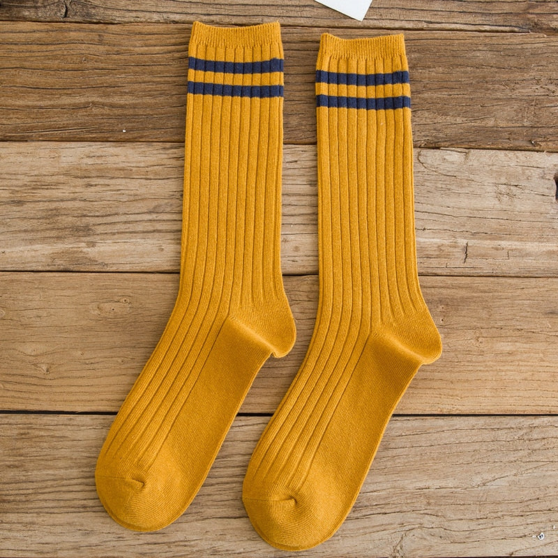 "COLLEGE STRIPED" Socks