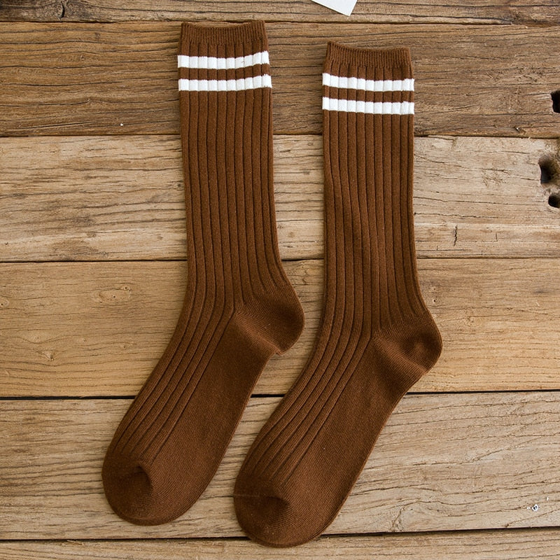 "COLLEGE STRIPED" Socks