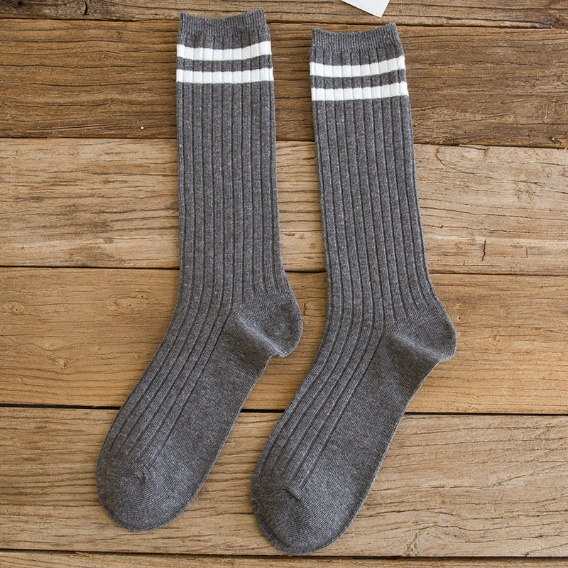 "COLLEGE STRIPED" Socks