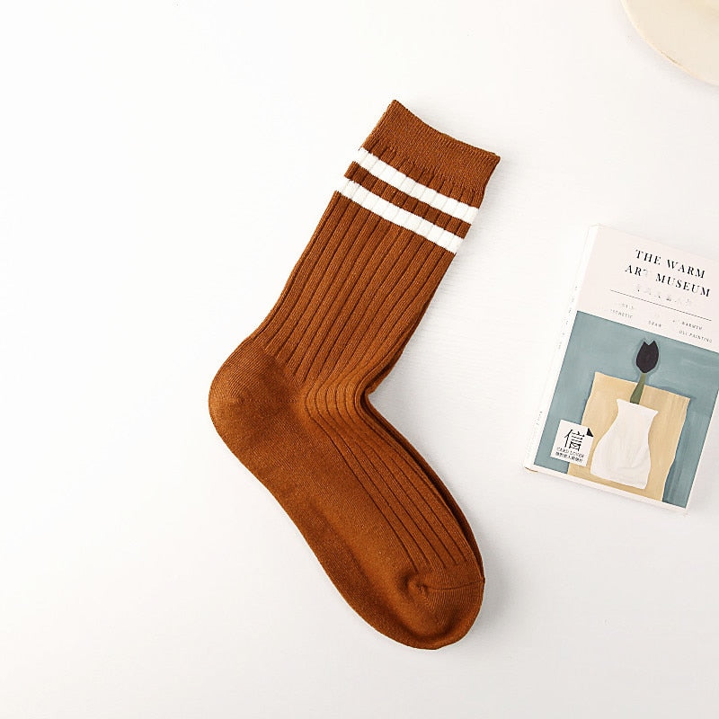 "COLLEGE STRIPED" Socks