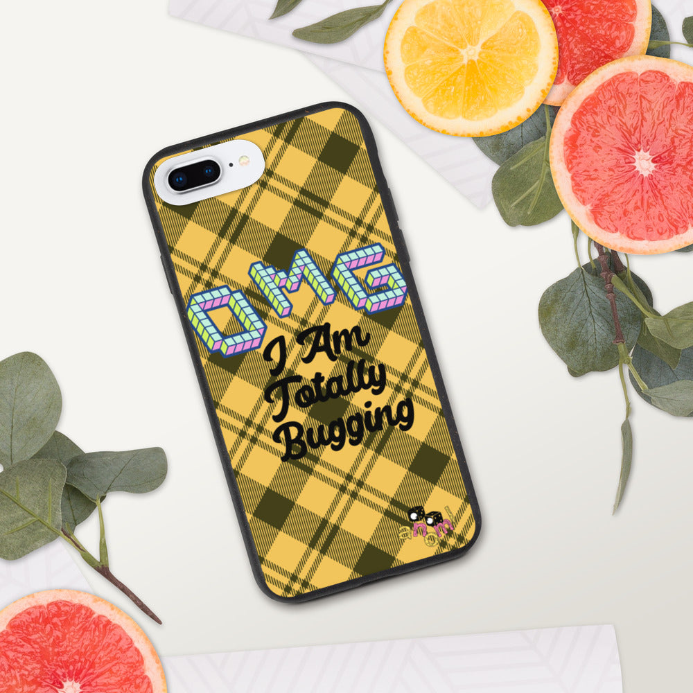 Biodegradable "OMG I AM TOTALLY BUGGING" iPhone Case