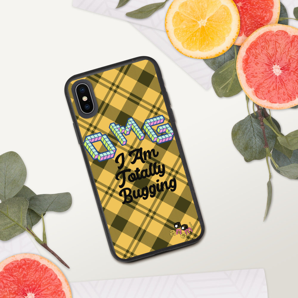 Biodegradable "OMG I AM TOTALLY BUGGING" iPhone Case