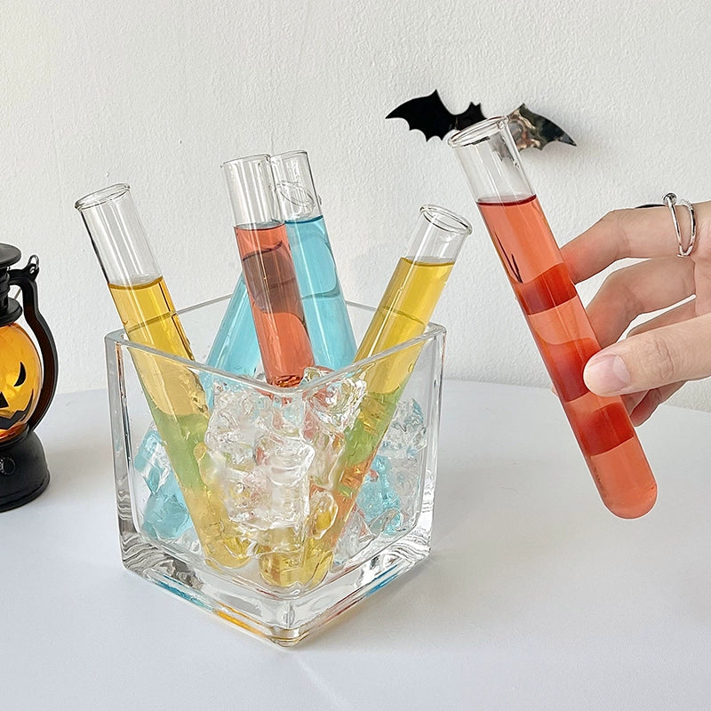 "TEST TUBE" Cocktail Glass Wine Cup Set