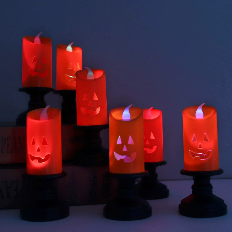 "PUMPKIN" LED Candlesticks Decor