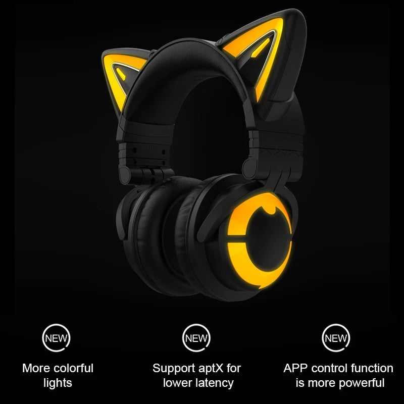 YOWU 3S Wireless Headphone with APP Control RGB Lights Noise Reduction and Bluetooth