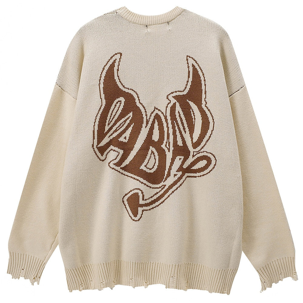 Aolamegs "ABSTRACT LETTER" Sweater