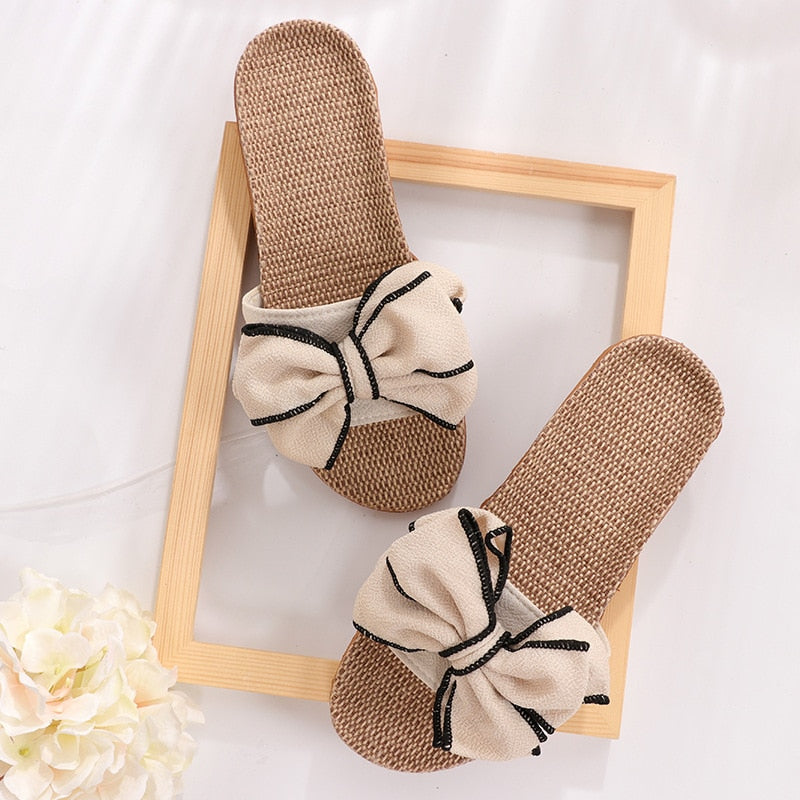 "BUTTERFLY KNOT" Slippers