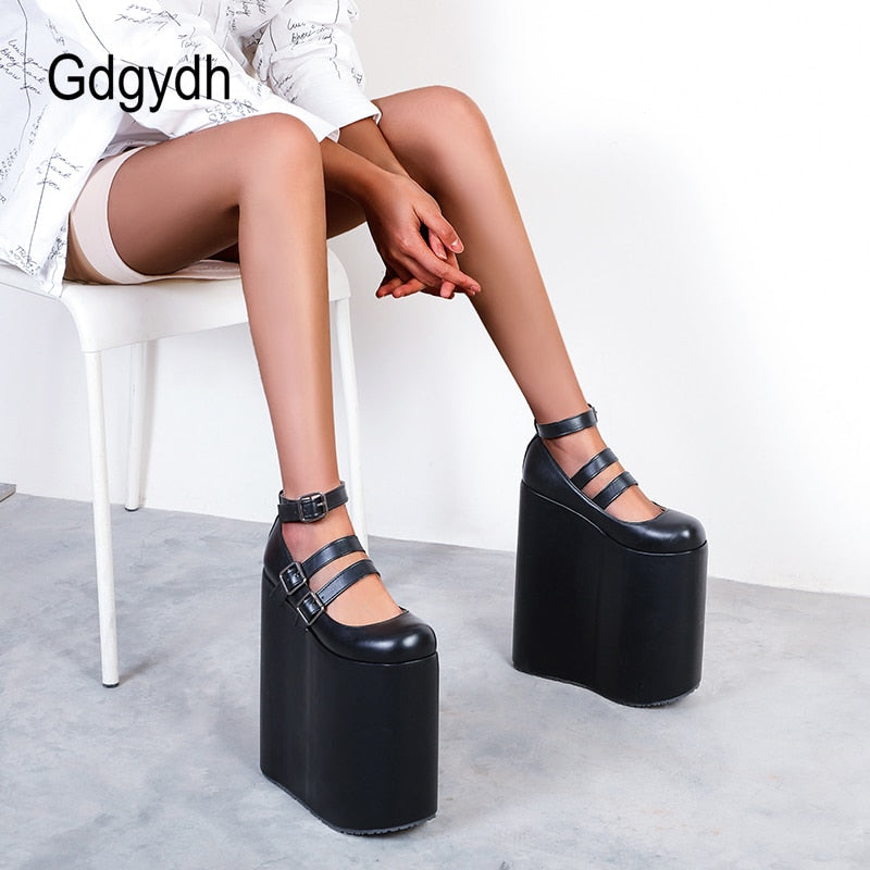Gdgydh 23 cm Mary Jane chaussures à plateforme