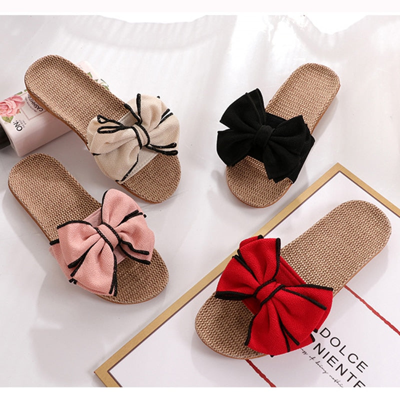Chaussons "NOEUD PAPILLON"